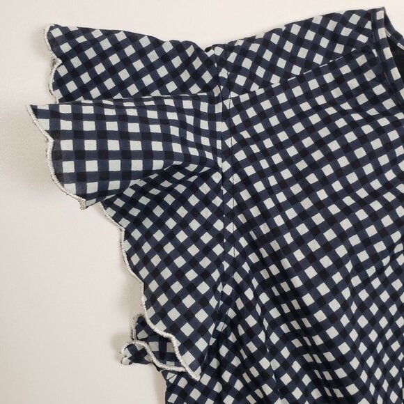 Banjanan Aurelia Victorian Gingham Maxi Dress Midnight Size M NWT - Picture 11 of 16